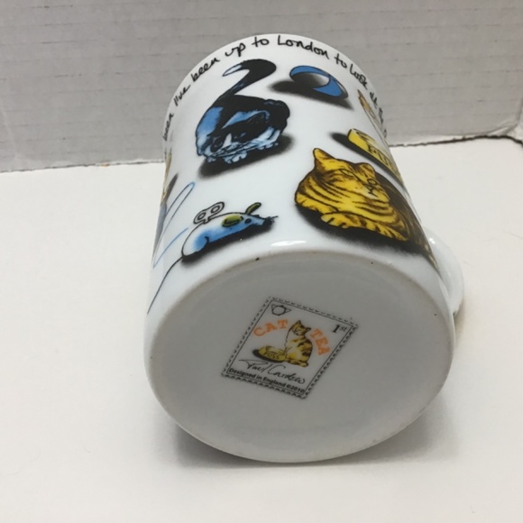 Paul Cardew 'Cat Tea’ Cat Porcelain Mug - 10 oz - English Village Tea 2010 - Picture 7 of 8